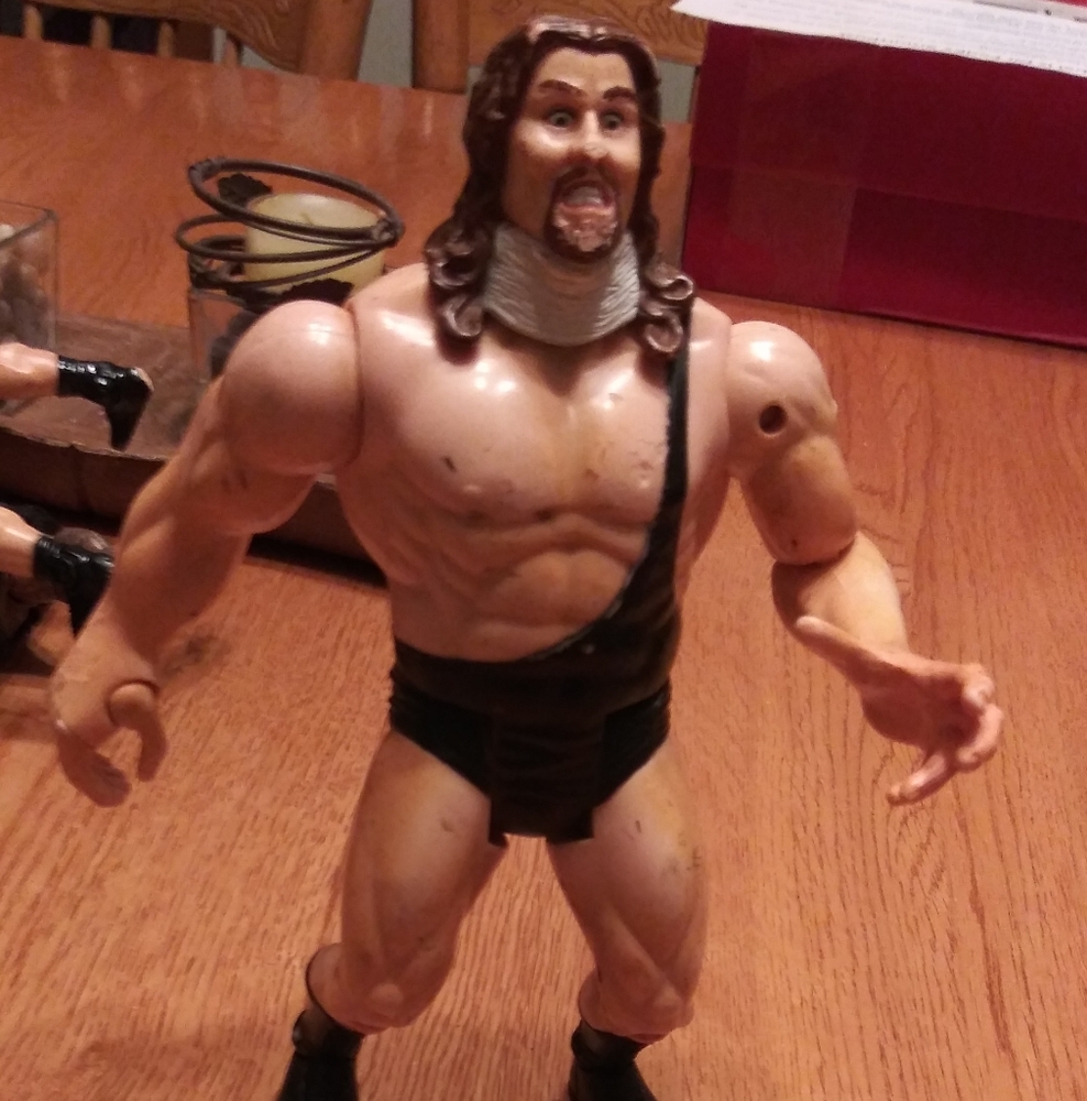 WCW Goldberg and the giant action figures
